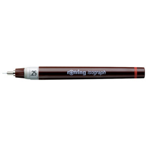 rotring Isograph technische tekenpen, 0,10 mm, zwart