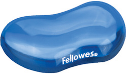 Fellowes muispolssteun Crystals Gel, zwart, transparant kristalgel