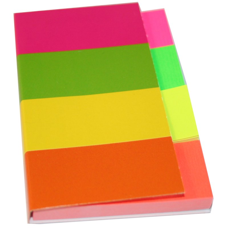 Kores surligneurs autocollants, 20 × 50 mm, couleurs néon, 200 feuilles