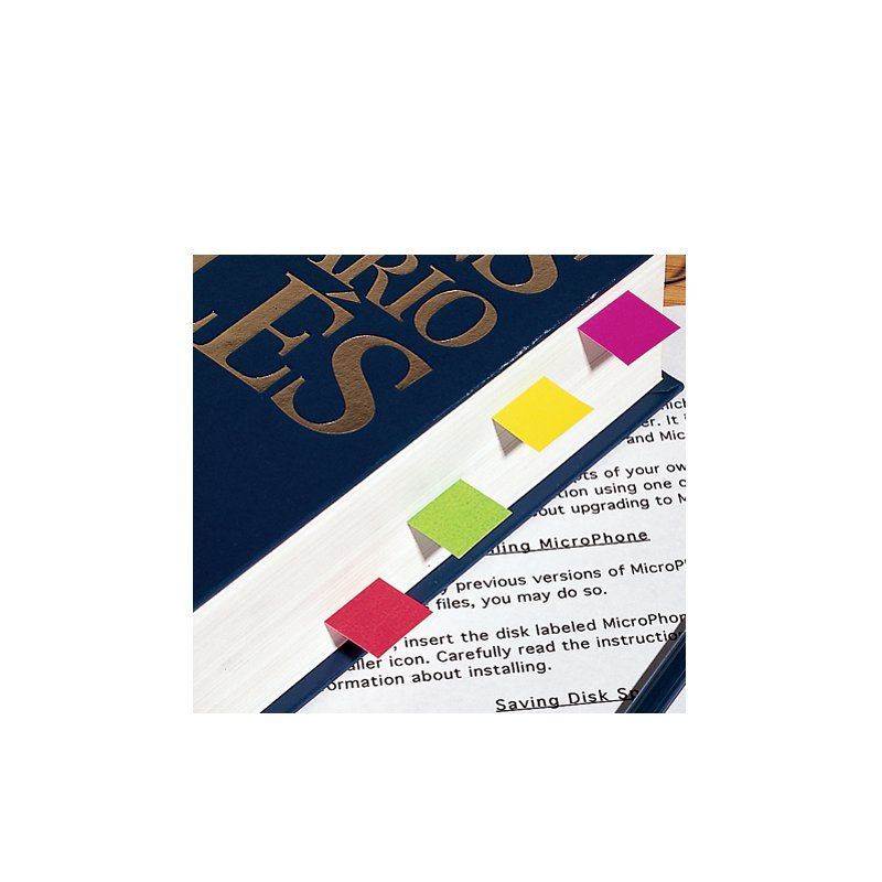 Kores surligneurs autocollants, 20 × 50 mm, couleurs néon, 200 feuilles