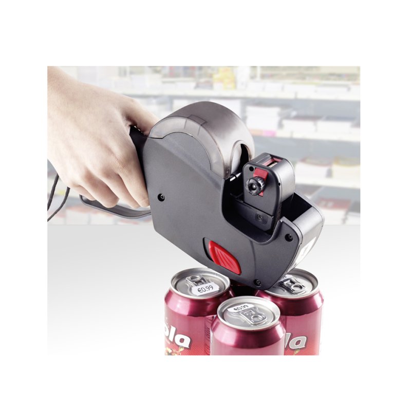 AVERY Zweckform étiquette de prix, 1 ligne, 8 chiffres, noir/rouge