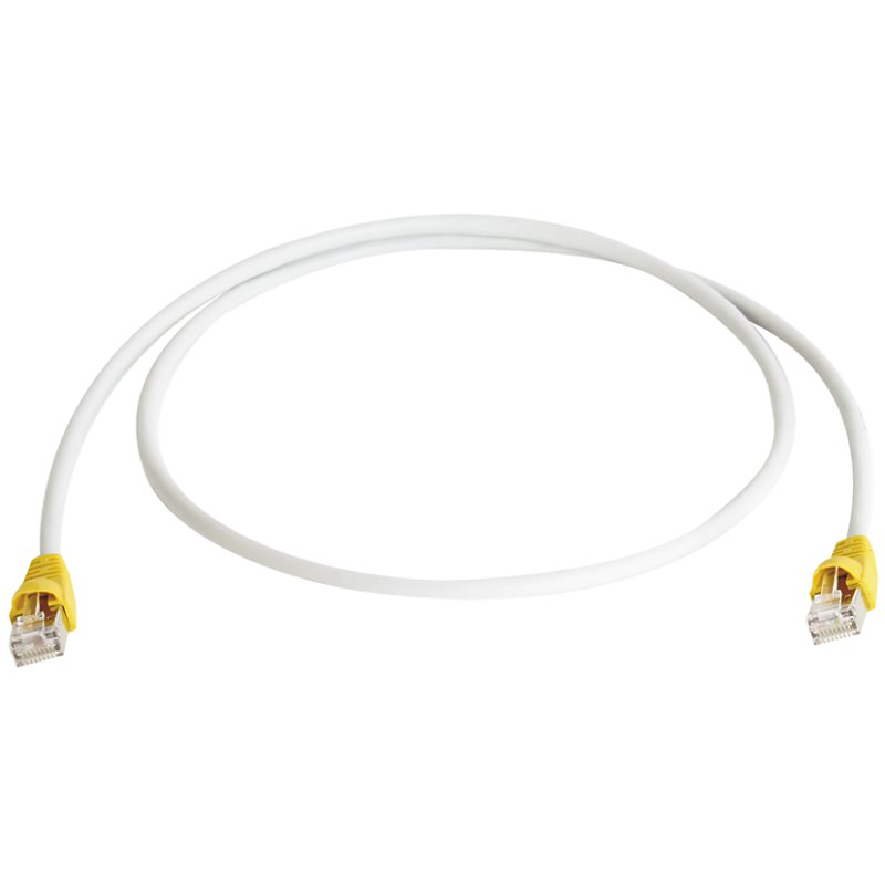 TELEGÄRTNER câble de brassage crossover Cat.6A S-FTP, jaune, 5 mètres