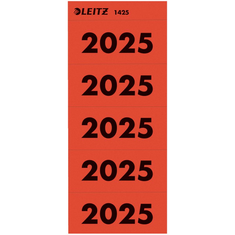 LEITZ classeur étiquette de dos année 2026, jaune, 60×25,5 mm, 100 pièces