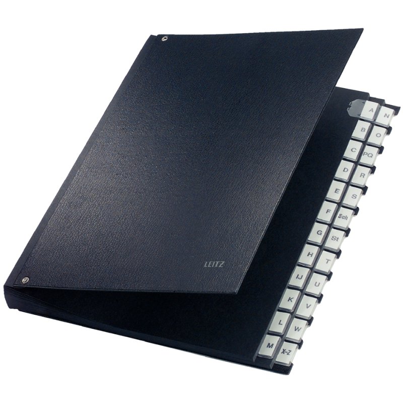 LEITZ suspension file A-Z, blue, tear-resistant cardboard