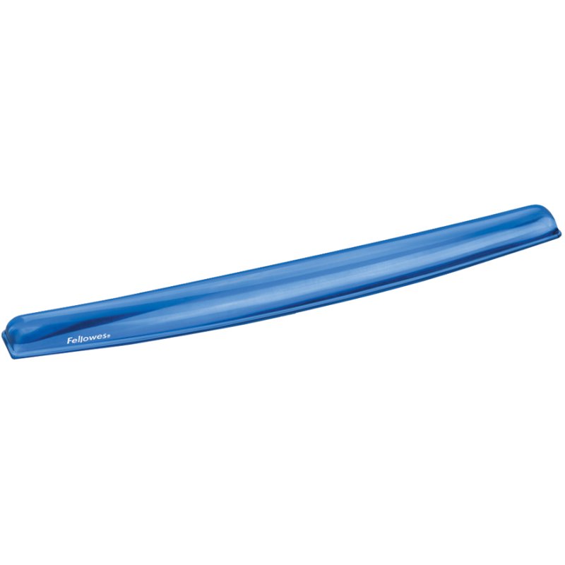 Fellowes repose-poignet clavier Crystals Gel, bleu, 487×59×34 mm