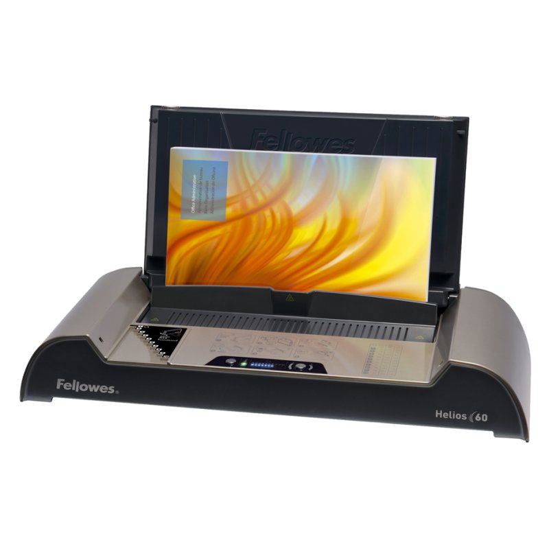 Fellowes machine de reliure thermique Helios 60, A4, capacité 600 feuilles, anthracite/argent