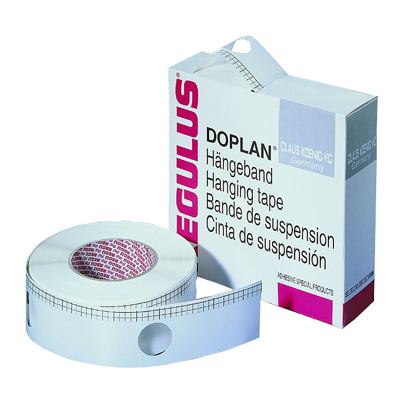 REGULUS bande à dessin Doplan pour dessins, blanc, autocollant, 55 mm × 50 m