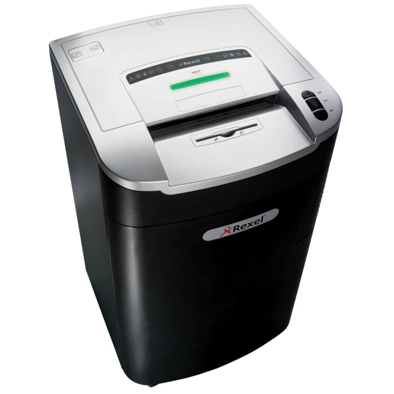 Rexel papierversnipperaar Mercury RLX20, 20-21 vel, 115 liter opvang, zwart/zilver