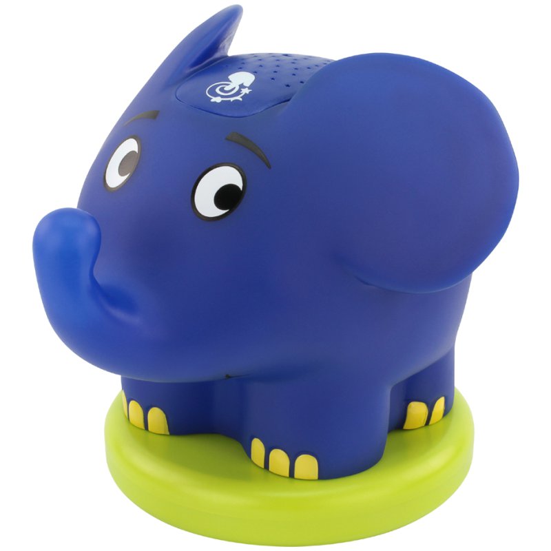 ANSMANN sterrenhemel muziekprojectielamp Olifant, nachtlicht, 4 kleurwerelden, automatische uitschakeling