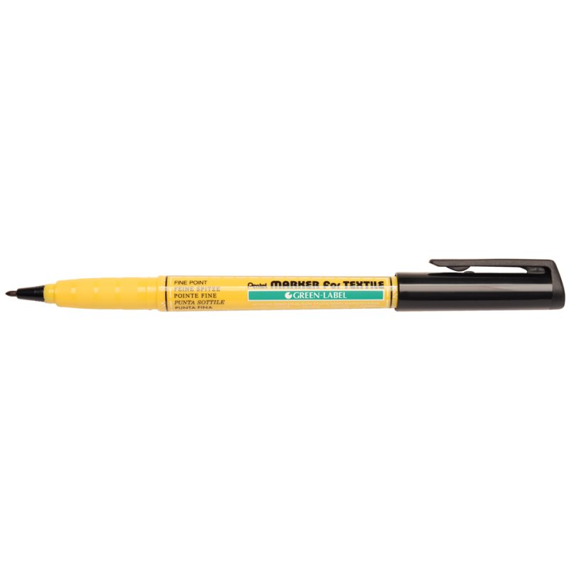 Pentel marqueur textile NM10, noir, pointe extra fine, 0,7 mm