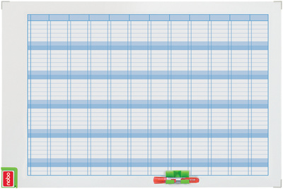 Nobo jaarplanner Performance, magnetisch whiteboard, 900 × 600 mm