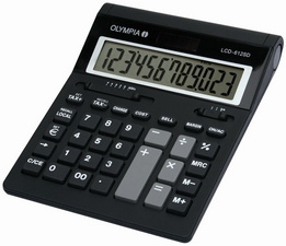 OLYMPIA tafelrekenmachine LCD-612SD, 12-cijferig LCD-scherm