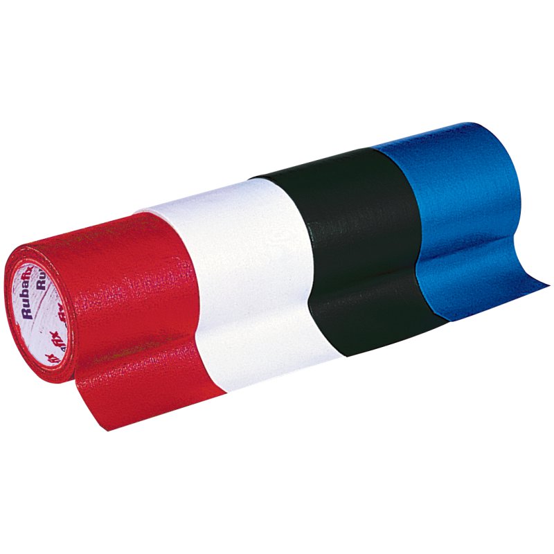 Rubafix weefselband, blauw, 38 mm × 3 m, handscheurbaar