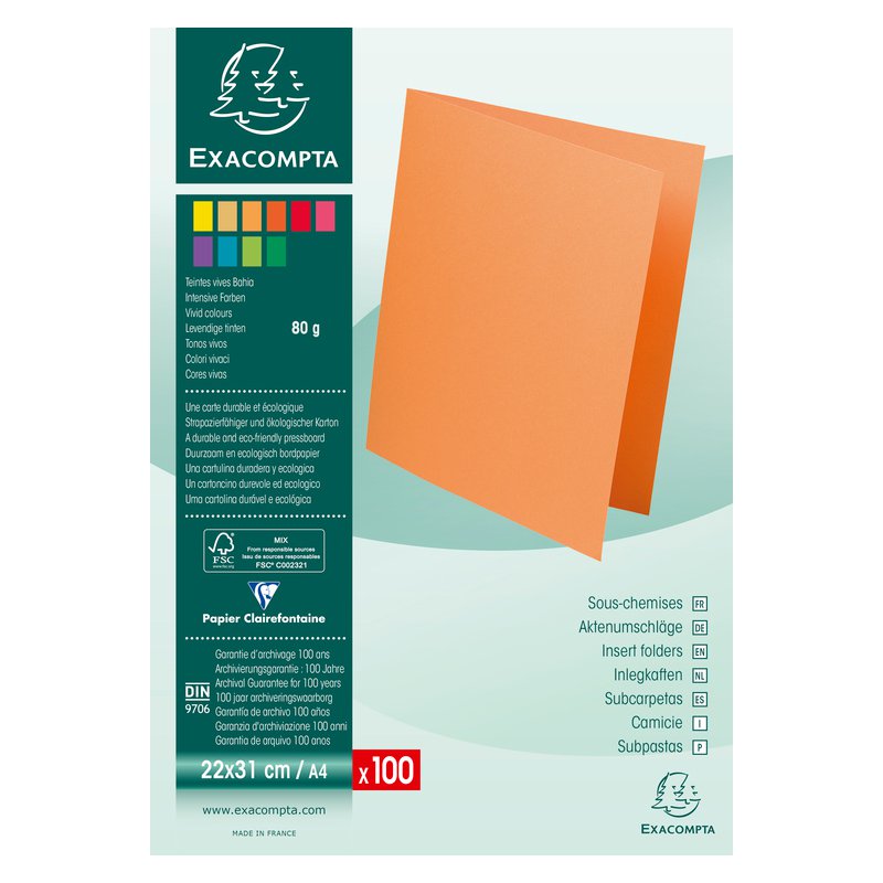 EXACOMPTA dossiermappen Rock's A4, violet, 80 g/m², 100 stuks