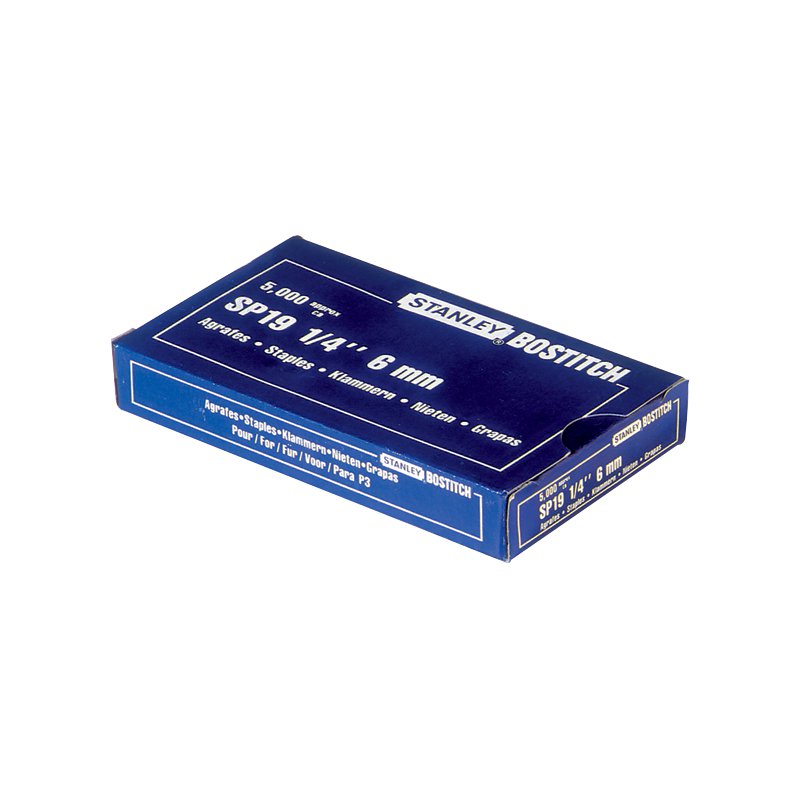 BOSTITCH rivets SP 19 1/4, galvanisés, 6 mm, 5000 pièces