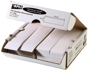 APLI adresetiketten, 170 × 45 mm, wit, 1000 stuks