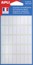 APLI veelzijdige etiketten, 30×55 mm, wit, 28 stuks