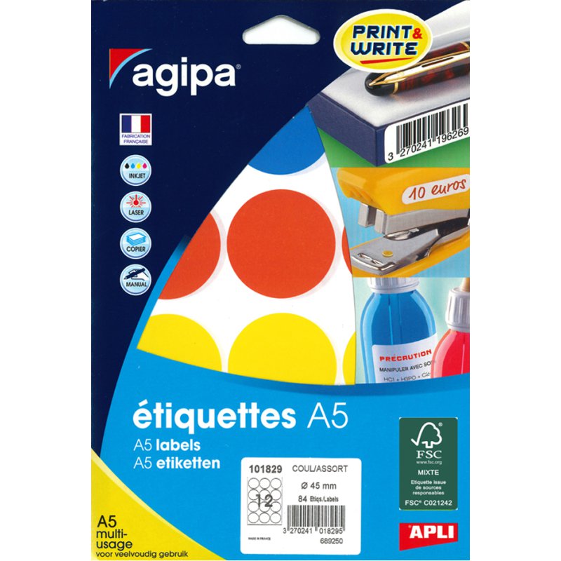agipa markeerstiften rond, groen, 8 mm diameter, 2940 stuks