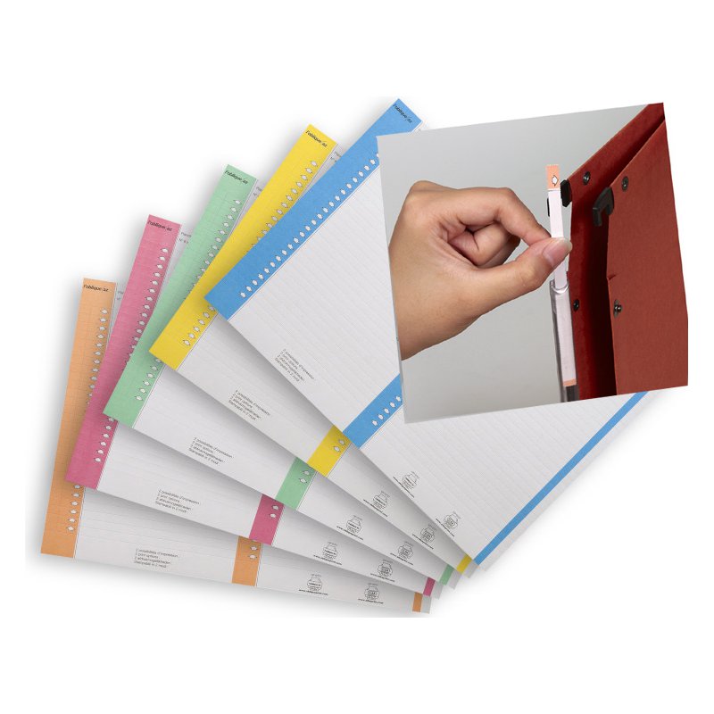 l'oblique hanging folder labels no. 0, printable, assorted colours, 270 pieces