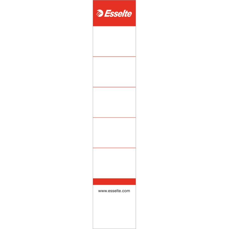 Esselte étiquettes de dos Standard, 30×158 mm, blanc, 10 pièces