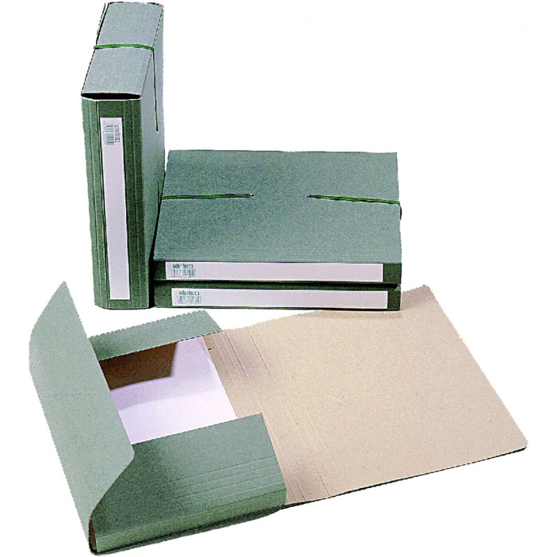 Extendos collection box A4, green, cardboard, 70 mm