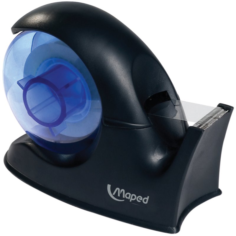 Maped distributeur de ruban adhésif Essentials Green, noir/bleu-transparent, 19 mm × 33 m