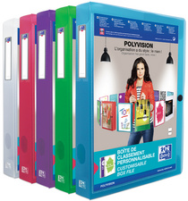 Oxford verzamelbox POLYVISION A4, PP, blauw, 40 mm