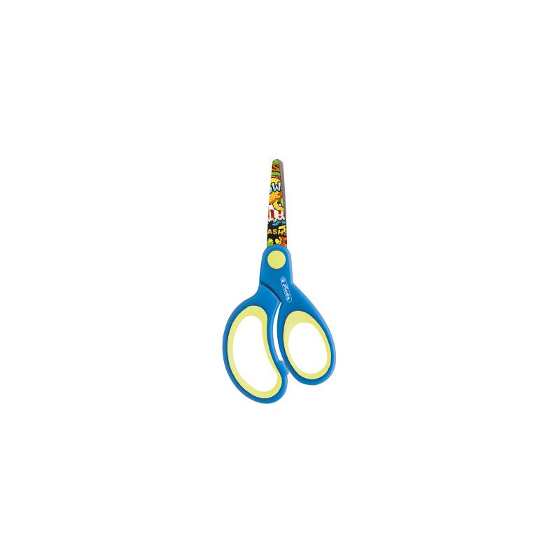 Herlitz ciseaux de design, rond, 132 mm, assortiment de couleurs mélangées