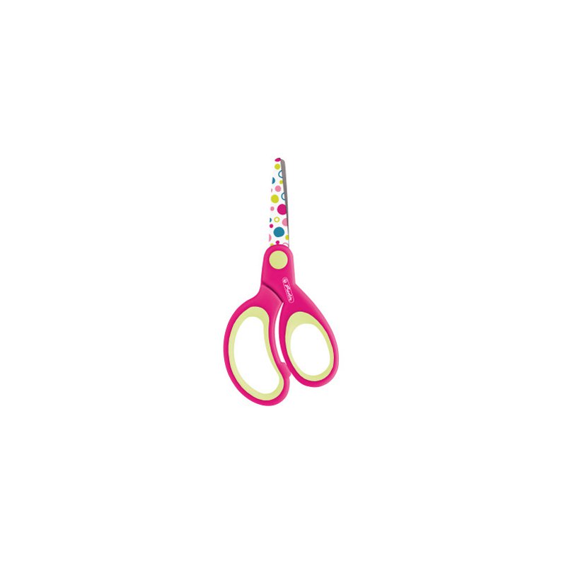 Herlitz ciseaux de design, rond, 132 mm, assortiment de couleurs mélangées