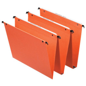 Esselte hangmappen Dual, 15 mm rugbreedte, oranje, 25 stuks