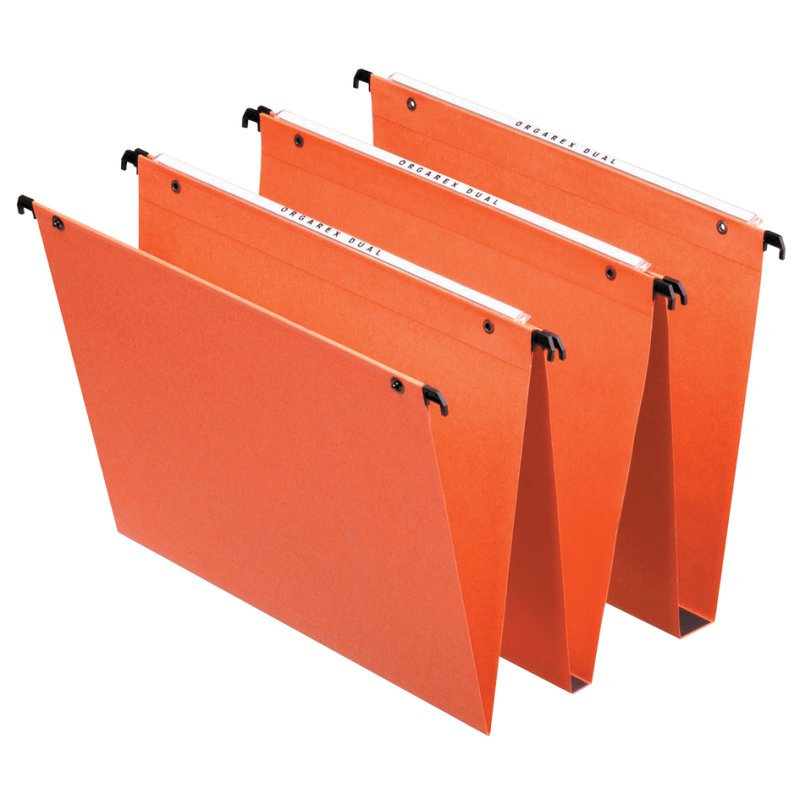 Esselte Dossiers suspendus Durobak, dos 30 mm, orange, 25 pièces