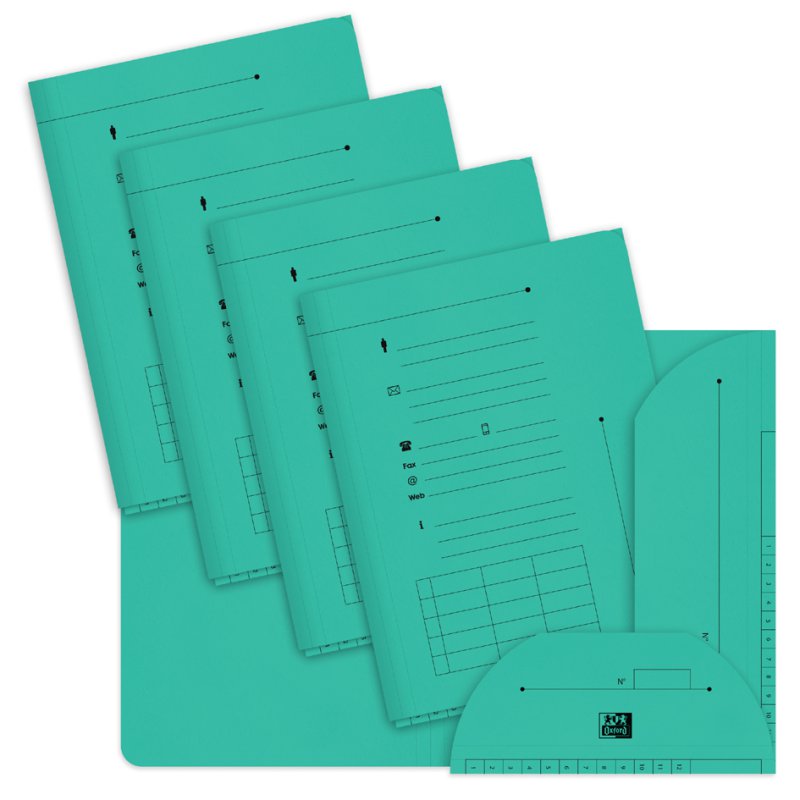Oxford documentmap PASTEL, zalmkleur, 240 g/m², 25 stuks