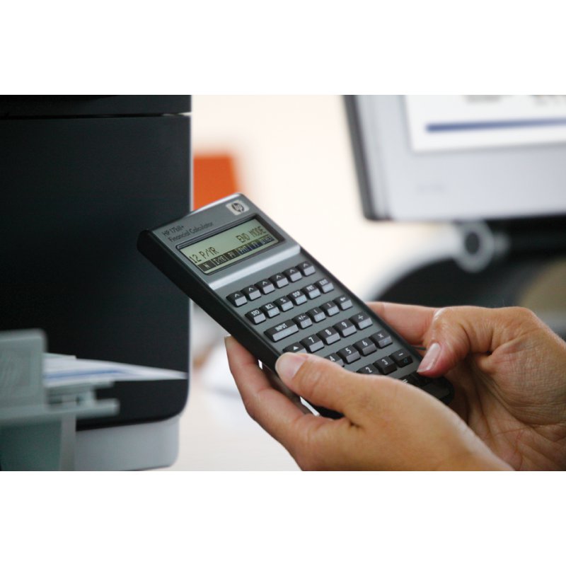 HP financiële rekenmachine 17bII+, 2-regelig display, 250 functies, zilver