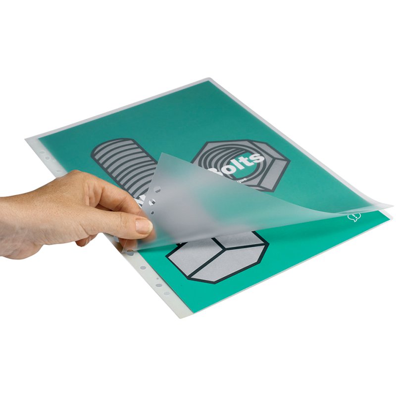 GBC pochettes de plastification DIN A4, 250 micron, avec trous de reliure, 100 pièces