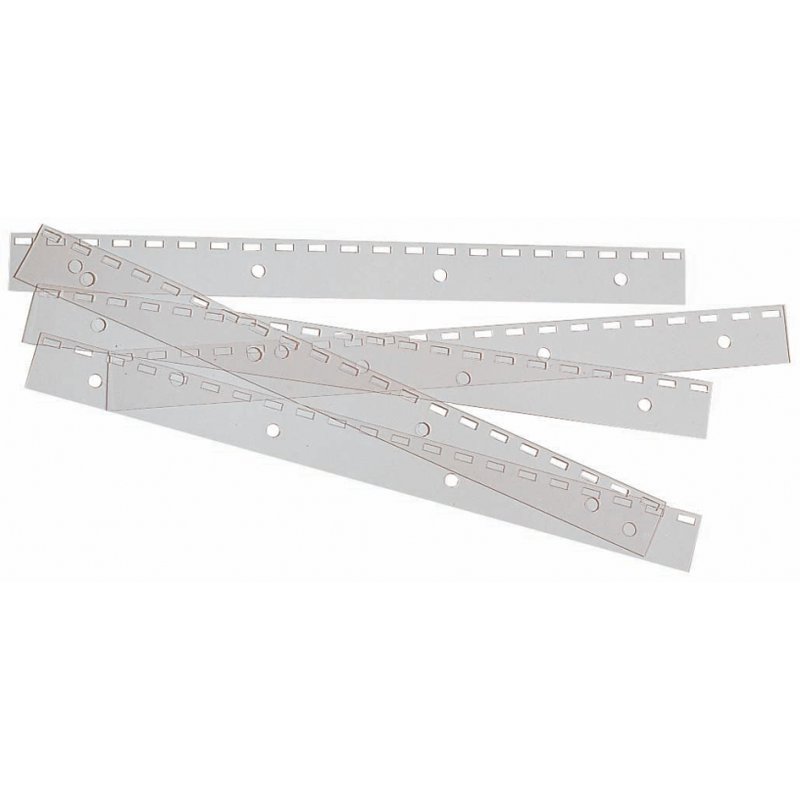 GBC FileStrips binding strips, transparent, A4, 100 pieces