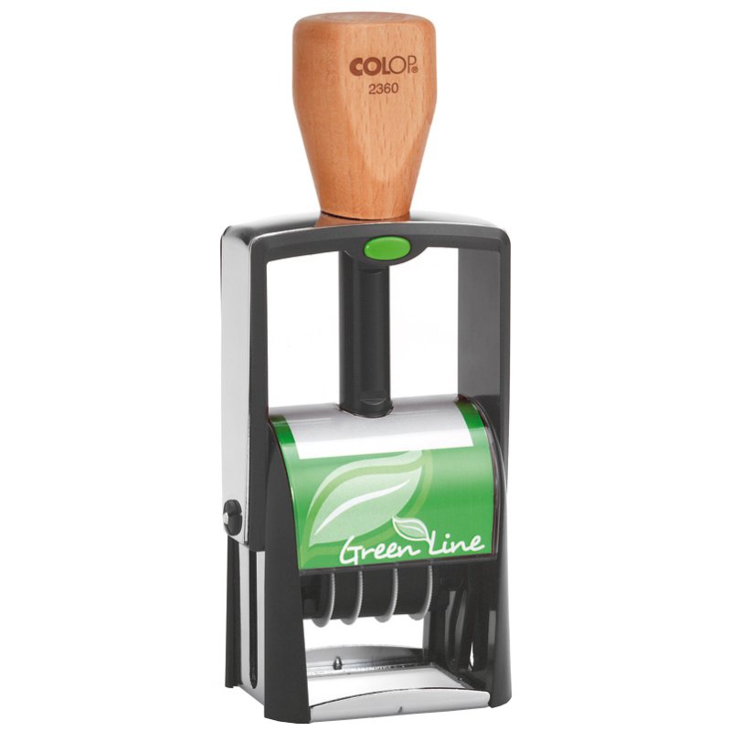 COLOP date stamp Classic 2360 Green Line, self-inking, 30 × 45 mm, black pad