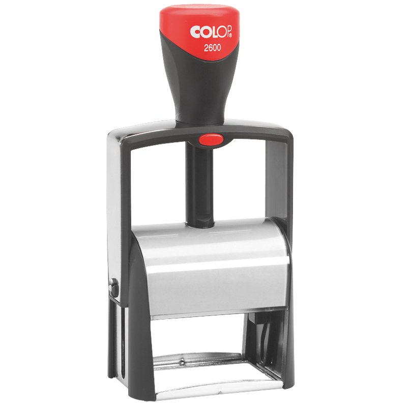 COLOP tekststempel Classic 2600, 8-regelig, zelfinkleurend, 37 × 58 mm