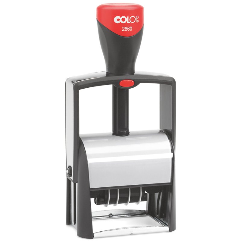 COLOP datumstempel Classic 2660, 6-regelig, zelfinkleurend, 37×58 mm