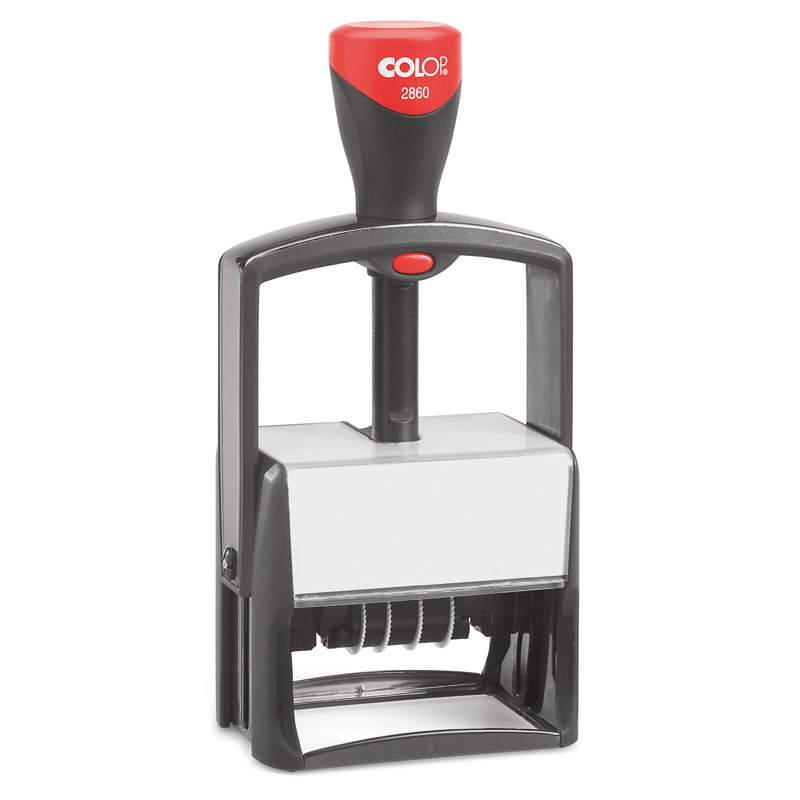 COLOP date stamp Classic 2860, 8-line, self-inking, 69×68 mm