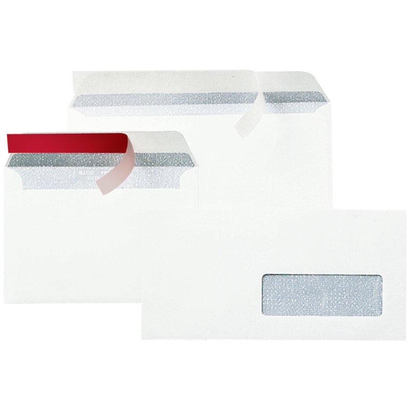 GPV enveloppen DL, wit, 110 × 220 mm, 500 stuks