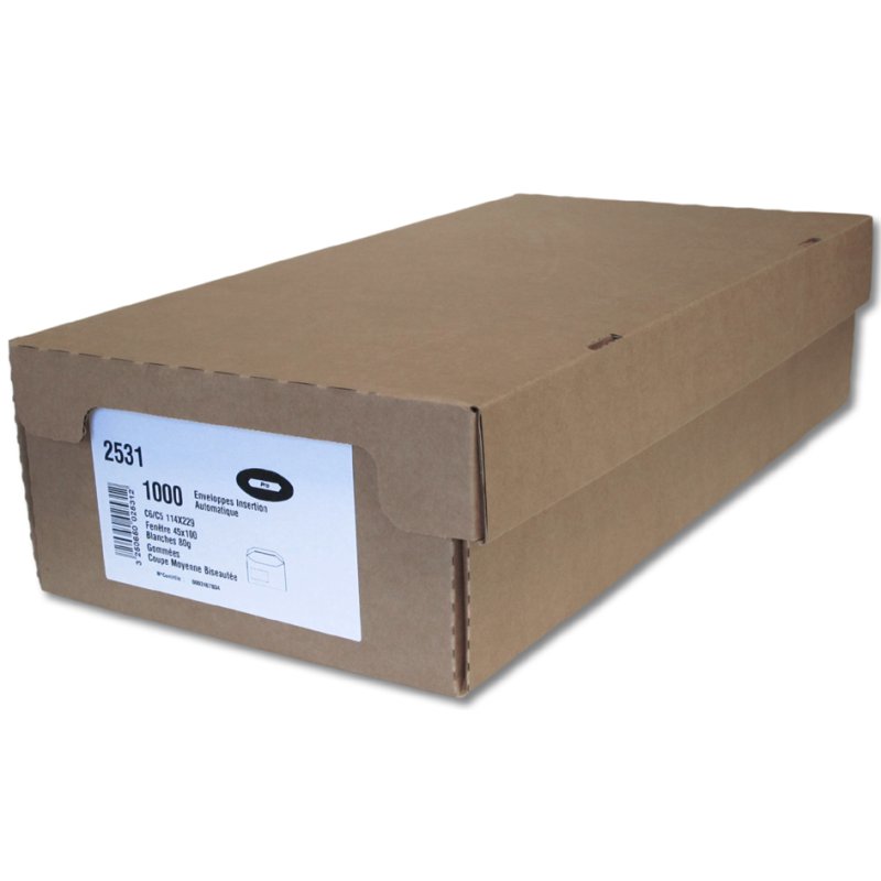GPV enveloppes C4, 229 × 324 mm, blanc, 250 pièces