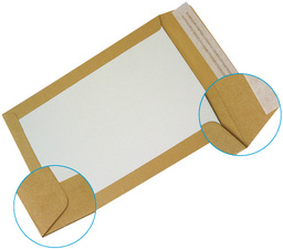 GPV verzendtassen met kartonnen rug, 320×430 mm, zelfklevend, 100 stuks