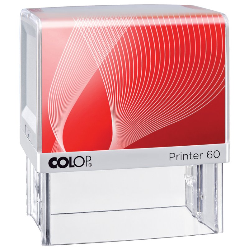 COLOP tampon texte Printer 60, auto-encreur, 8 lignes, 37×76 mm
