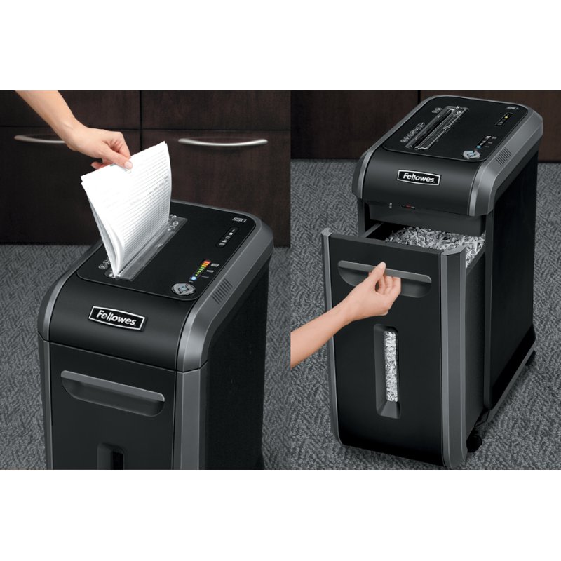 Fellowes papiervernietiger Powershred 99Ci, P-4 beveiliging, 18 vel, zwart/zilver