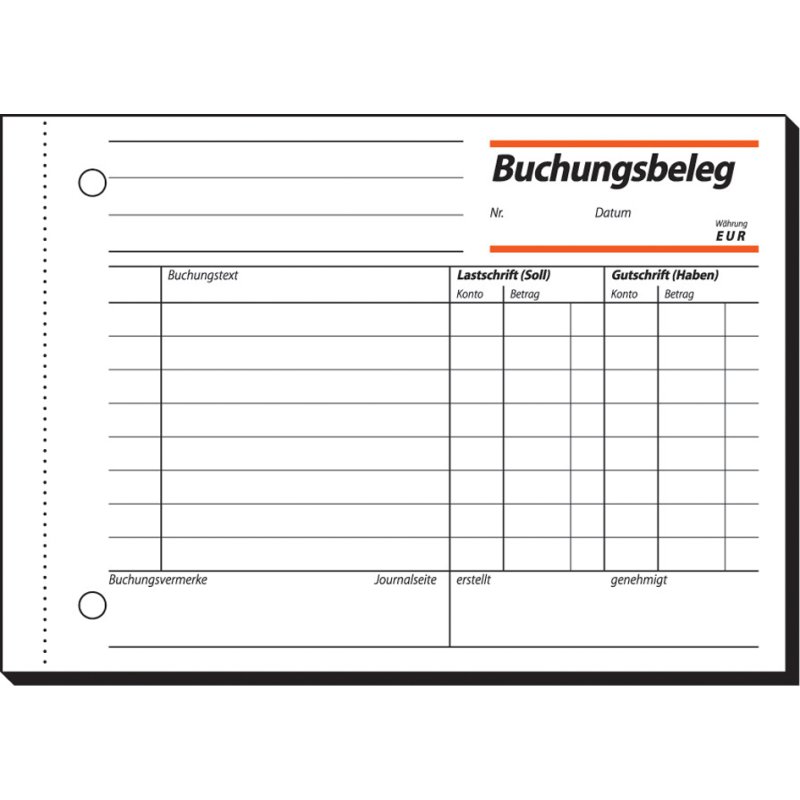 sigel formulierboek Kassenblock, 100 × 158 mm, 2 × 50 feuilles
