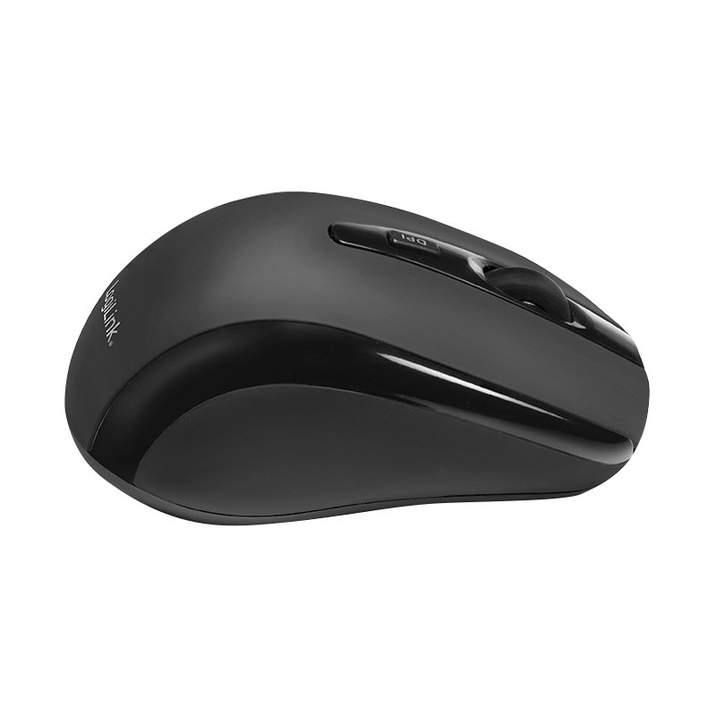 LogiLink draadloze optische mini muis, zwart, 800 dpi, 2,4 GHz