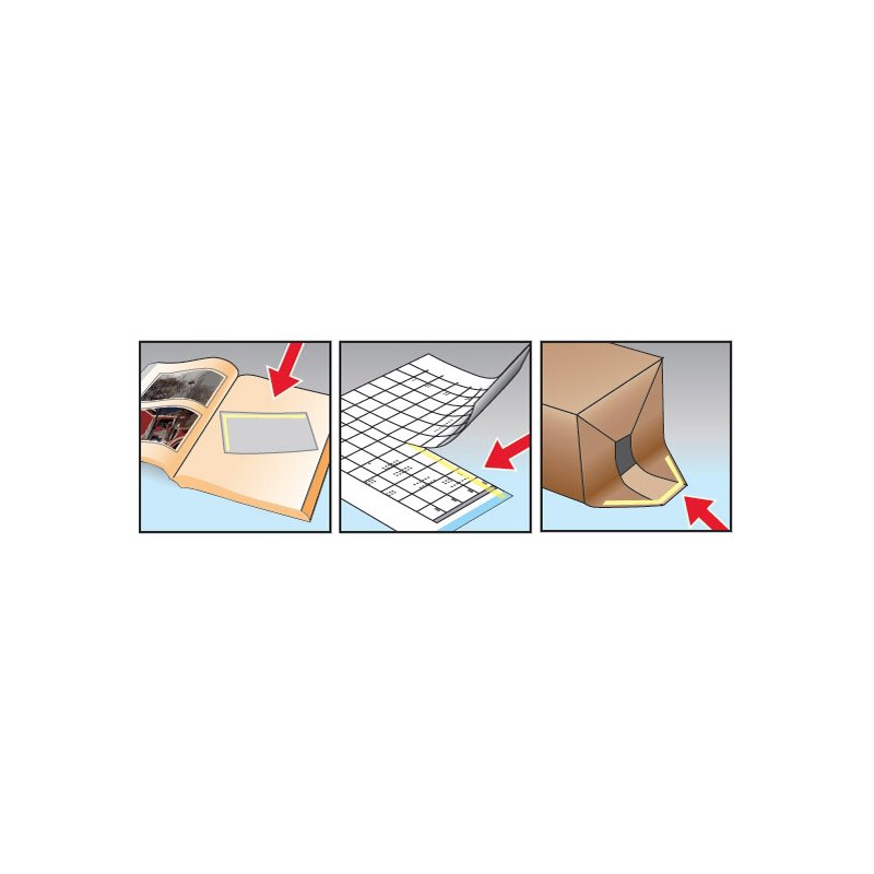 Kores rouleau de colle jetable GLUEROLLER, permanent, rouge, 8 mm × 10 m