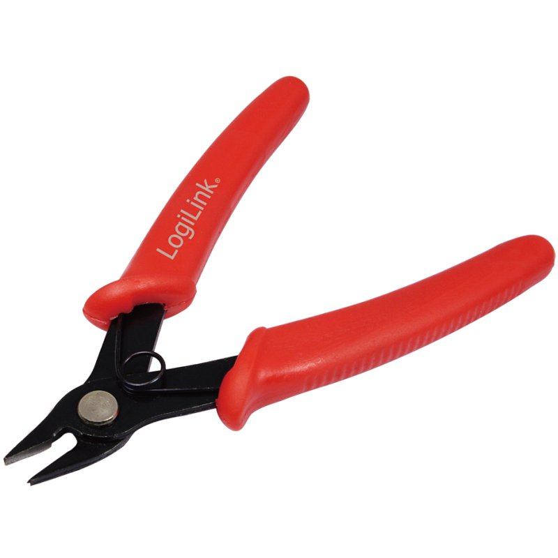 LogiLink Professional zijsnijtang, 130 mm, rood, geïsoleerde grepen