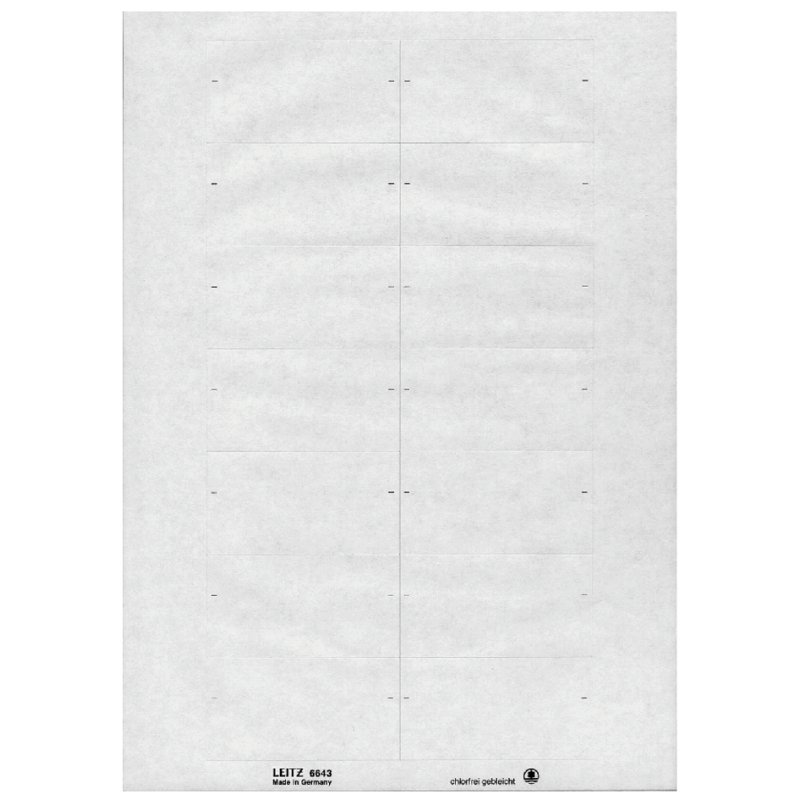 LEITZ étiquettes blanches, auto-adhésives, 73×40 mm, 350 pièces