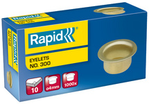 Rapid oogjes nr. 300, vermessingd, diameter 4 mm, 1000 stuks